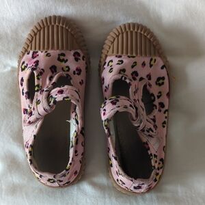 Pink and Brown Leopard Print Sandals
